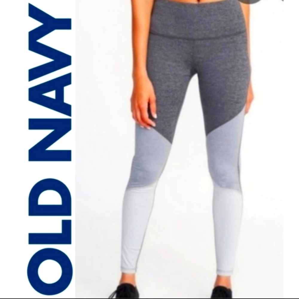 Old Navy color blocked compression tights